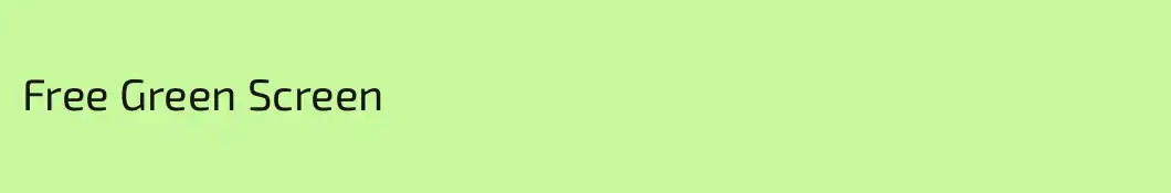 Free Green Screen 